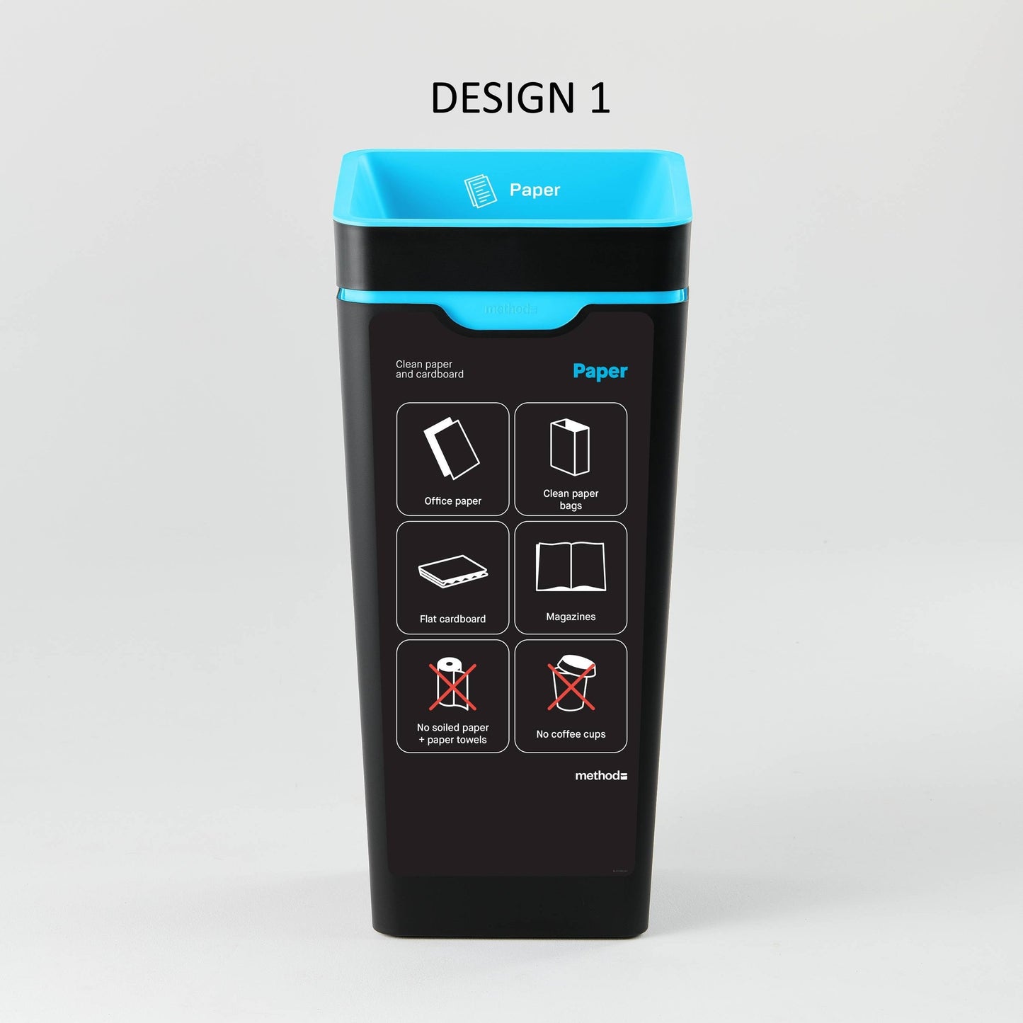 Bin Label - Blue Paper (for 60L Method bin)