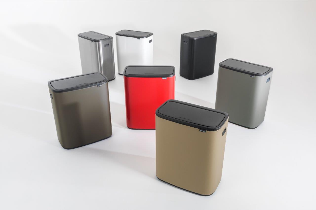 Brabantia Kitchen Touch Bin 60L | Matt Black