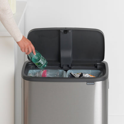 Brabantia Kitchen Pedal Bin 2 x 30L | Matt Steel