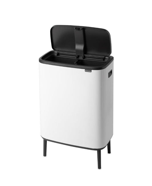 Brabantia Kitchen Touch Bin HI 2 x 30L | White