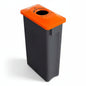 MultiSort Recycling Bin 90L | Orange Soft Plastics