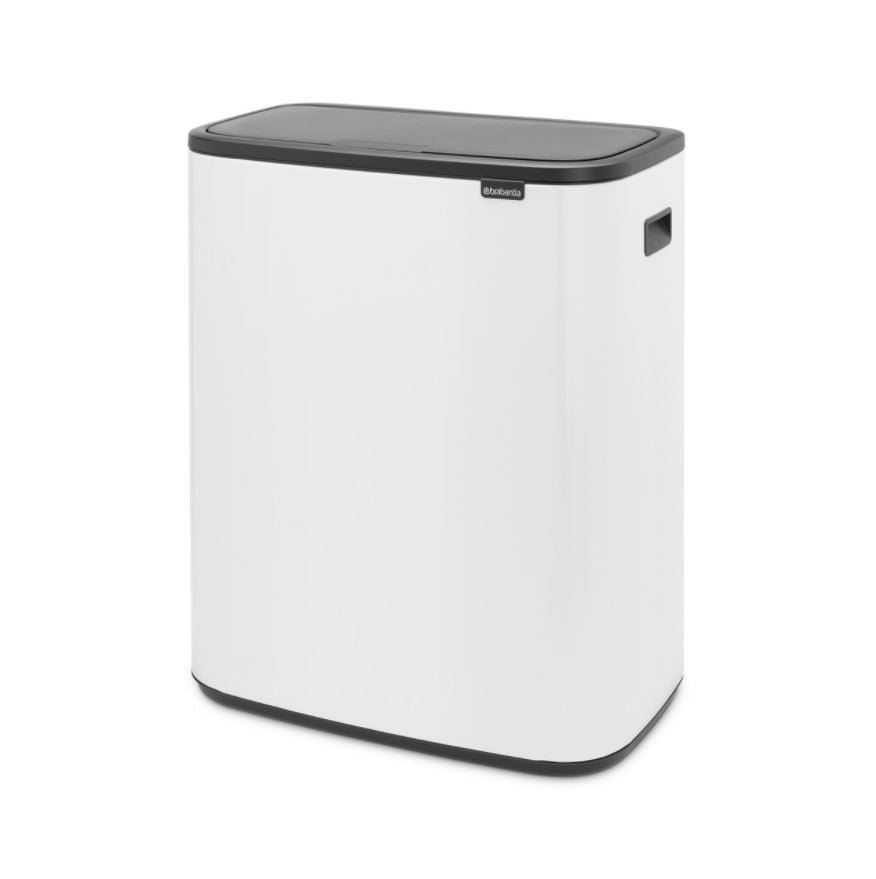 Brabantia Kitchen Touch Bin 2 x 30L | White
