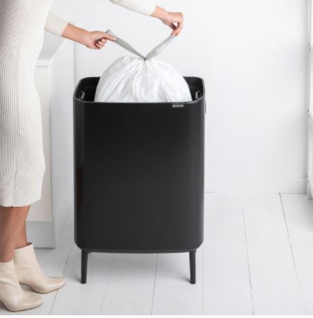 Brabantia Kitchen Touch Bin HI 60L | Matt Black