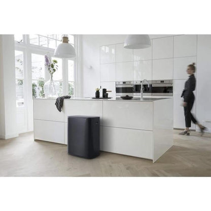 Brabantia Kitchen Touch Bin 2 x 30L | Black