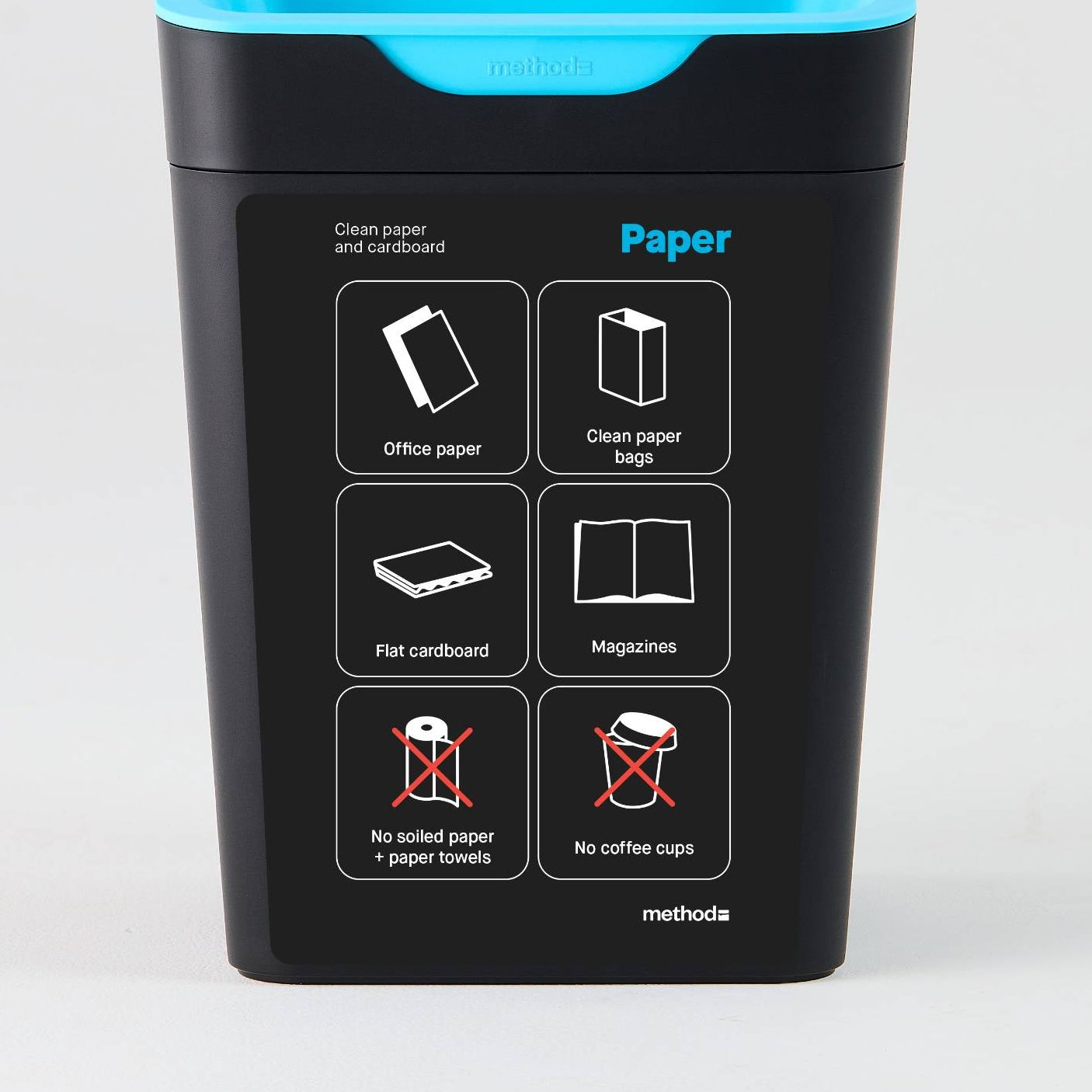 Bin Label - Blue Paper (for 20L Method bin)