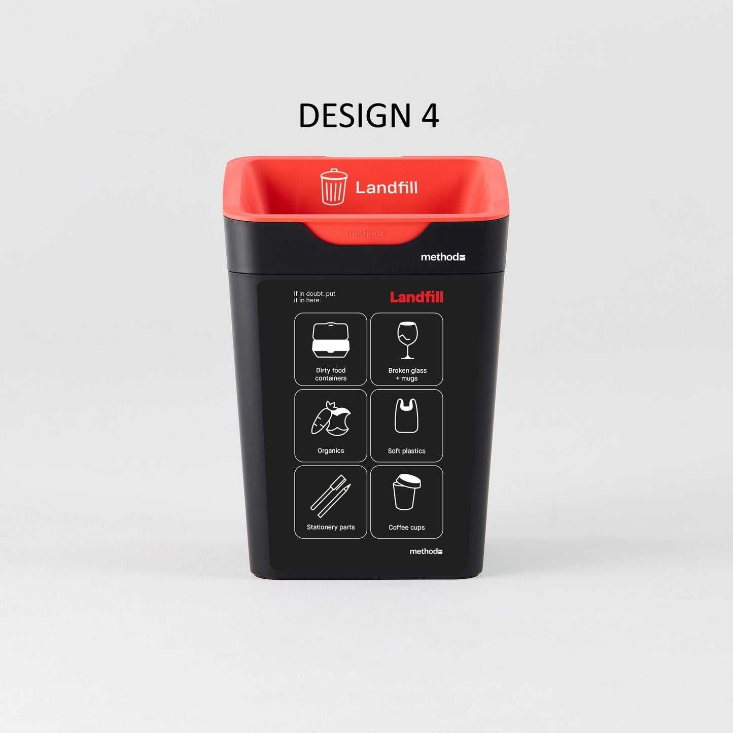 Bin Label - Red Landfill (for 20L Method bin)