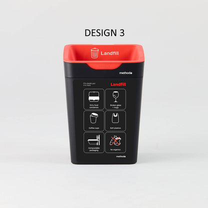 Bin Label - Red Landfill (for 20L Method bin)