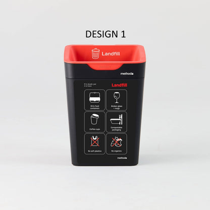 Bin Label - Red Landfill (for 20L Method bin)