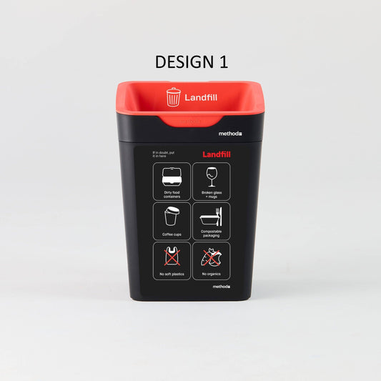 Bin Label - Red Landfill (for 20L Method bin)