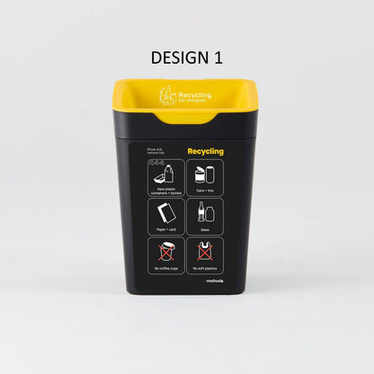 Bin Label - Yellow Co-Mingled Recycling (for 20L Method bin)