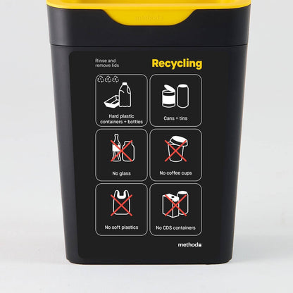 Bin Label - Yellow Mixed Recycling (for 20L Method bin)