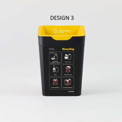 Bin Label - Yellow Mixed Recycling (for 20L Method bin)