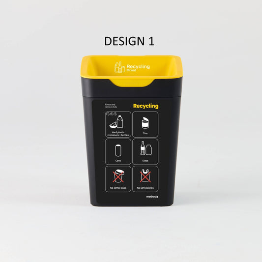 Bin Label - Yellow Mixed Recycling (for 20L Method bin)