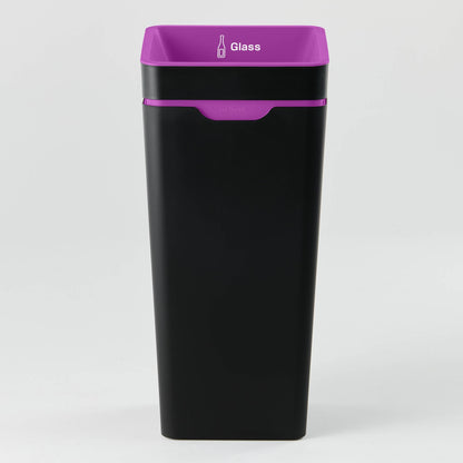 Method Office Recycling Bin Open Lid 60L | Purple Glass