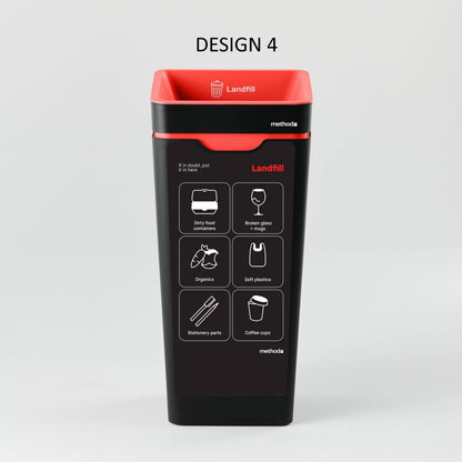 Bin Label - Red Landfill (for 60L Method bin)