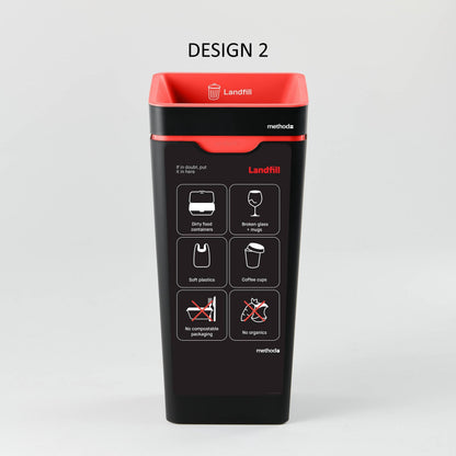 Bin Label - Red Landfill (for 60L Method bin)