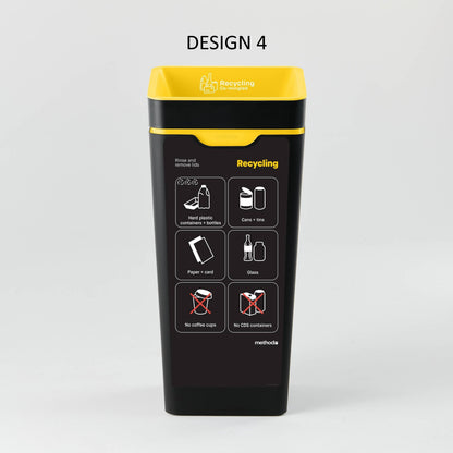 Bin Label - Yellow Mixed Recycling (for 60L Method bin)