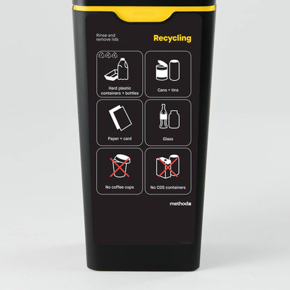 Bin Label - Yellow Mixed Recycling (for 60L Method bin)