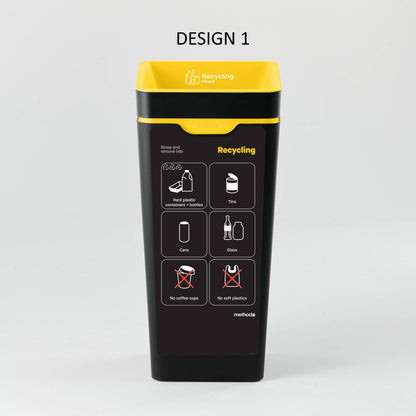 Bin Label - Yellow Mixed Recycling (for 60L Method bin)