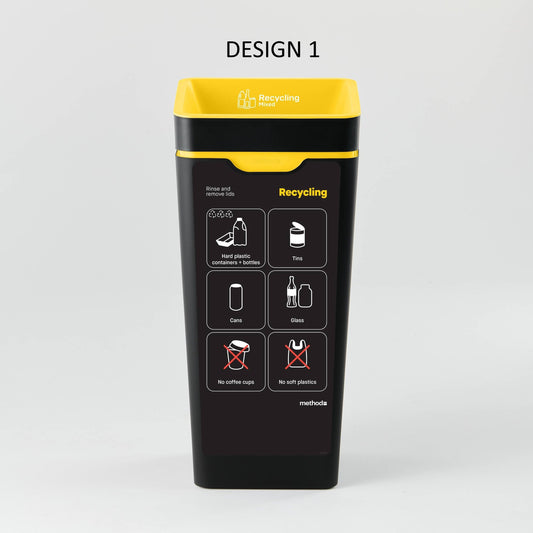 Bin Label - Yellow Mixed Recycling (for 60L Method bin)