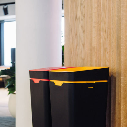Method Office Recycling Bin Touch Lid 60L | Red Landfill