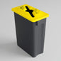 MultiSort Recycling Bin 60L | Yellow Co-Mingled Recycling