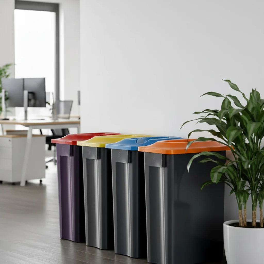 MultiSort Recycling Bin 90L | Brown Dry Waste