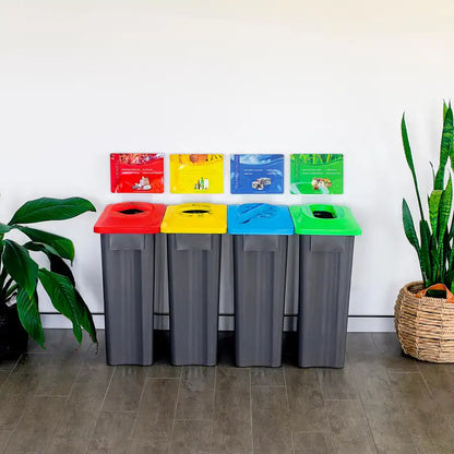 MultiSort Recycling Bin 90L | Blue Paper