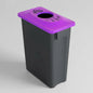 MultiSort Recycling Bin 60L | Purple Glass