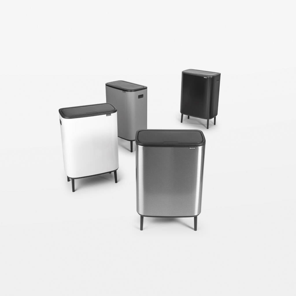 Brabantia Kitchen Touch Bin HI 2 x 30L | White