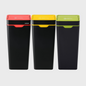 Method Recycling 3-Bin Touch Lid Station 60L | Red, Yellow & Green