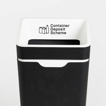 Method Office Recycling Bin Open Lid 60L | White Container Deposit Scheme