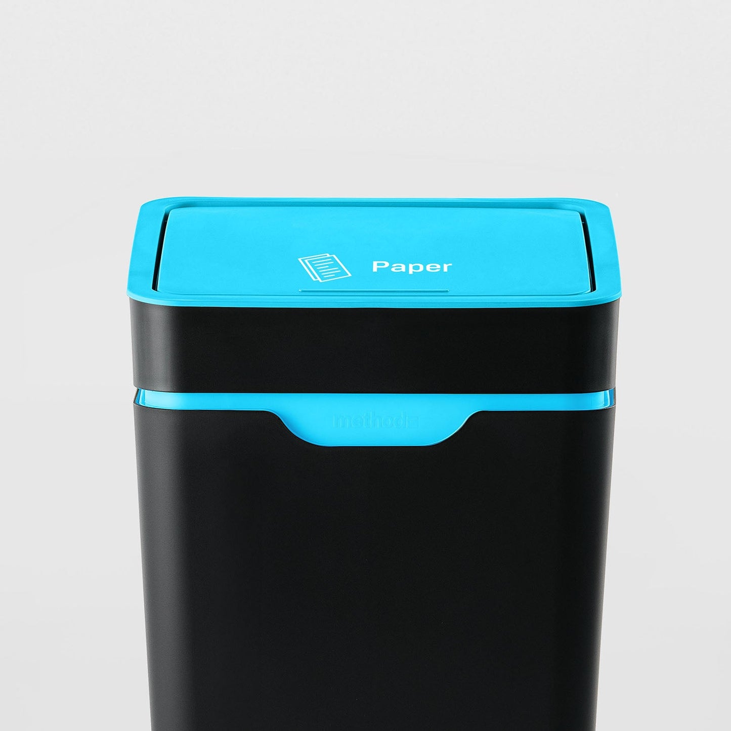 Method Office Recycling Bin Touch Lid 60L | Blue Paper