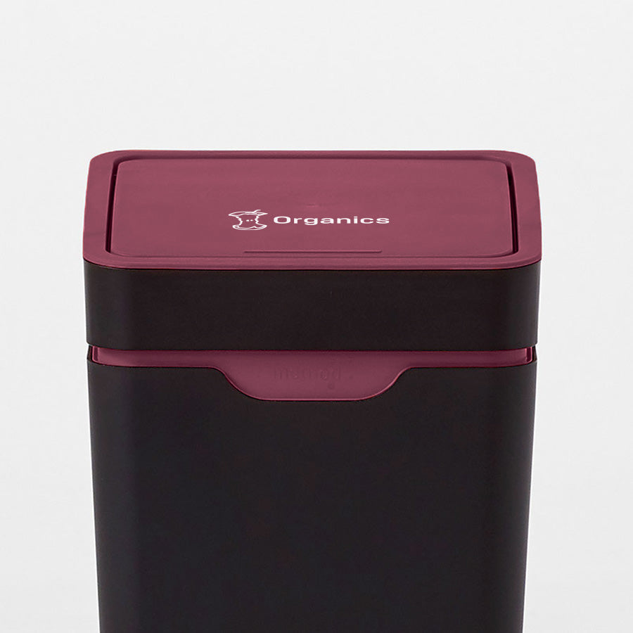 Method Office Recycling Bin Touch Lid 60L | Maroon Organics