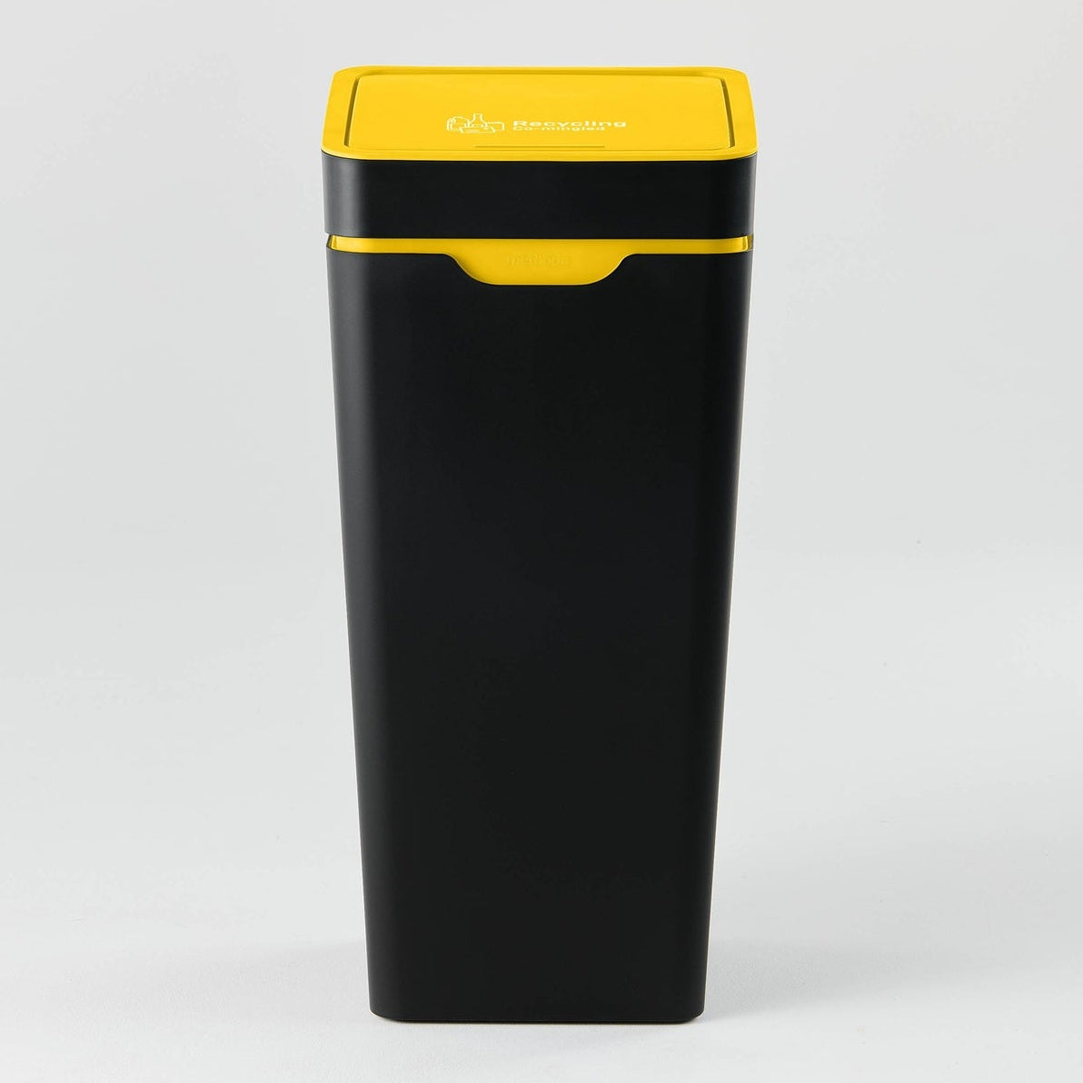 Method Office Recycling Bin Touch Lid 60L | Yellow Co-mingled Recycling