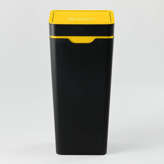 Method Office Recycling Bin Touch Lid 60L | Yellow Co-mingled Recycling