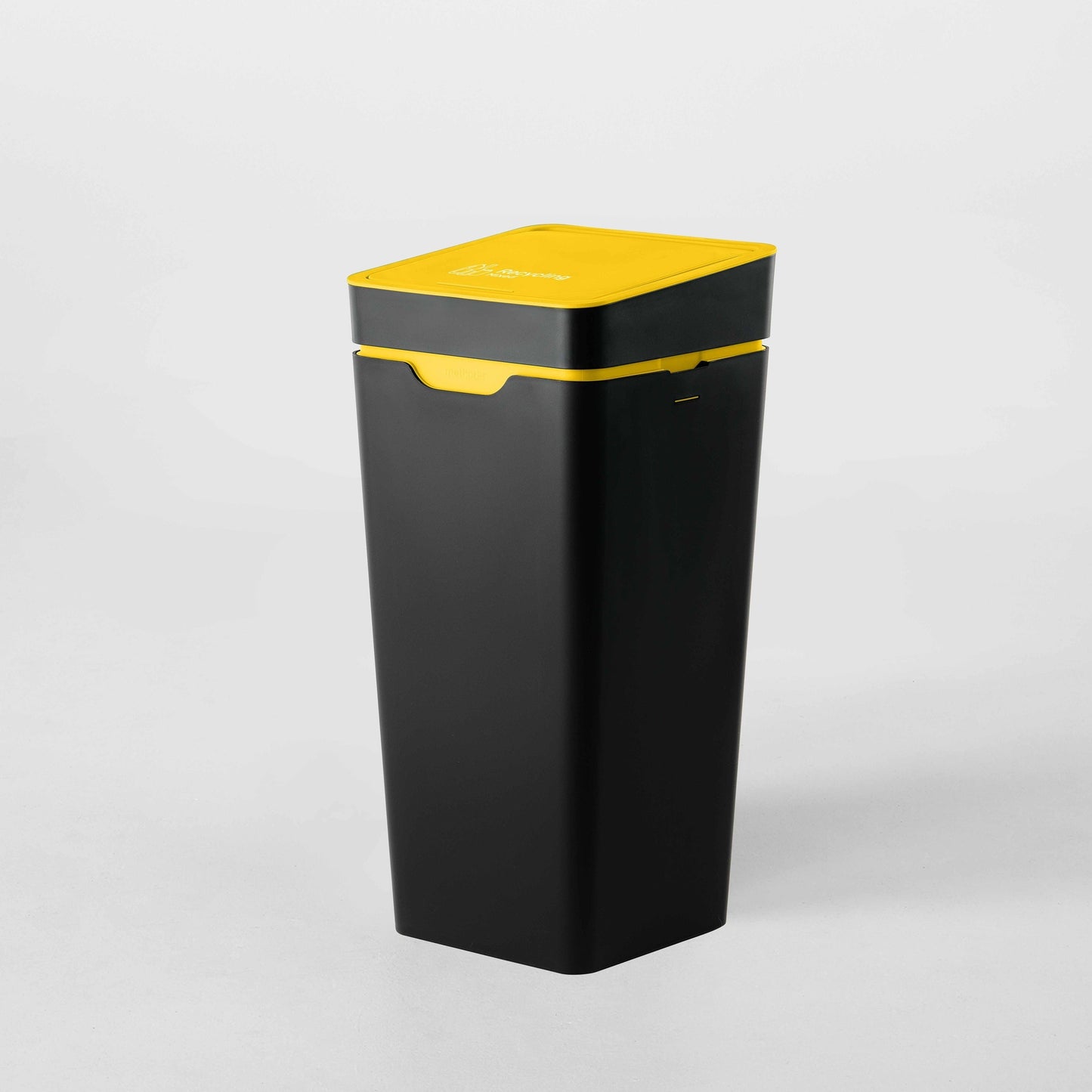 Method Office Recycling Bin Touch Lid 60L | Yellow Mixed Recycling