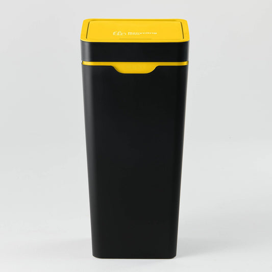 Method Office Recycling Bin Touch Lid 60L | Yellow Mixed Recycling