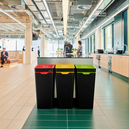 Method Office Recycling Bin Open Lid 60L | Green Organics