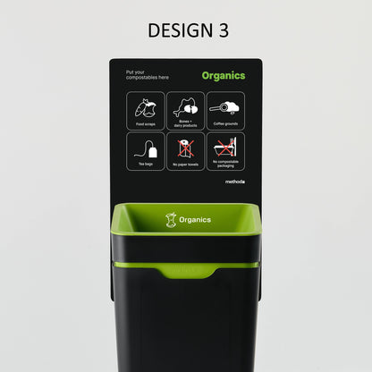 Vertical Sign - Green Organics (for 60L Method bin)