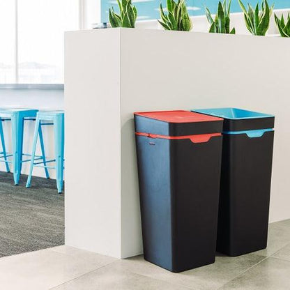 Method Office Recycling Bin Open Lid 60L | Blue Paper