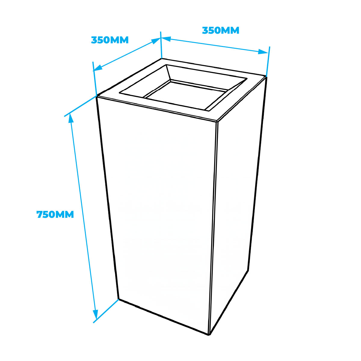 Richmond 4-Station Waste Recycling Bin Kit (4 x 52L) | Red, Yellow, Blue & Green
