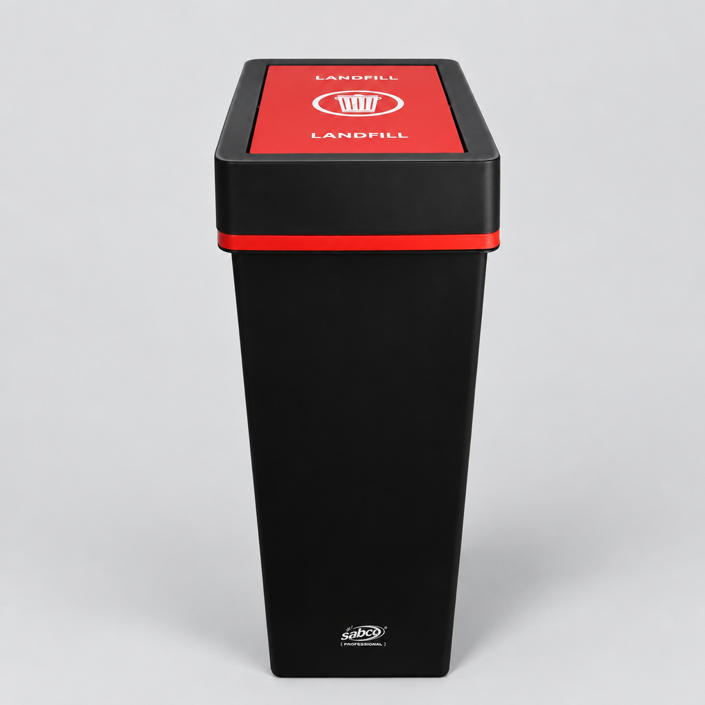 Sabco Deluxe Recycling Bin 40L | Red Landfill