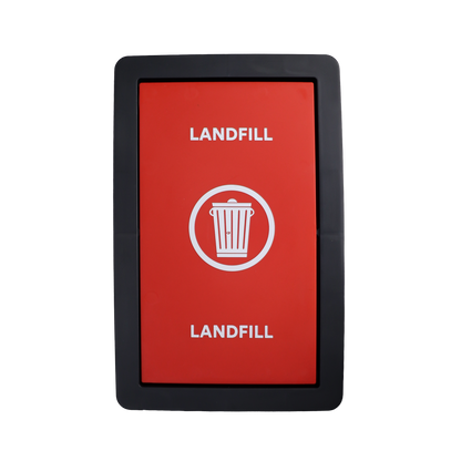 Sabco Deluxe Recycling Bin 40L | Red Landfill