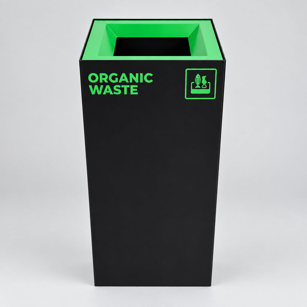 Richmond Recycling Bin Open Lid 52L | Green Organic/Food Waste