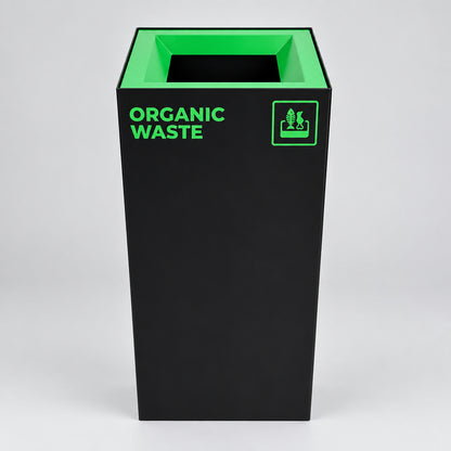 Richmond Recycling Bin Open Lid 52L | Green Organic/Food Waste