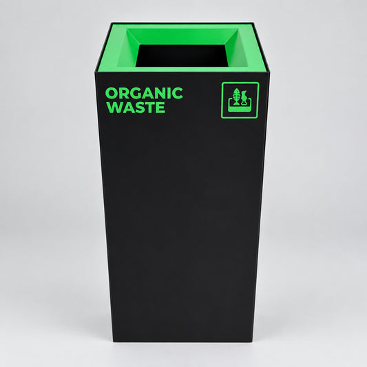 Richmond Recycling Bin Open Lid 52L | Green Organic/Food Waste