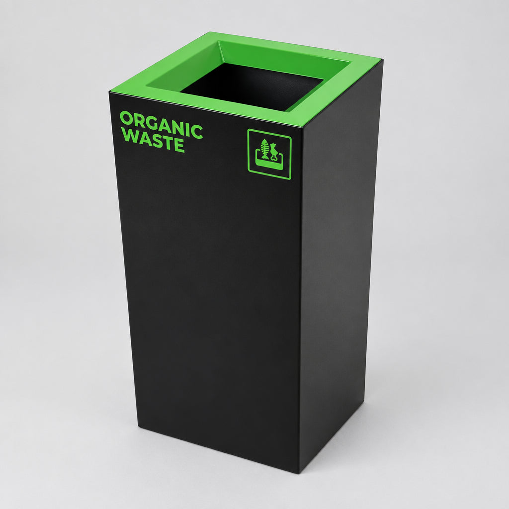 Richmond Recycling Bin Open Lid 52L | Green Organic/Food Waste