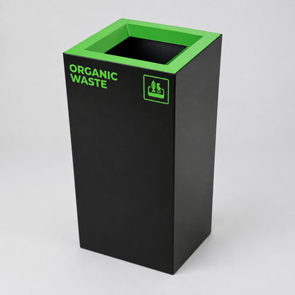 Richmond Recycling Bin Open Lid 52L | Green Organic/Food Waste