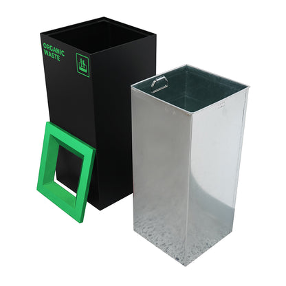 Richmond Recycling Bin Open Lid 52L | Green Organic/Food Waste